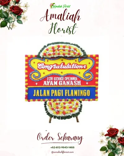 Bunga Papan Congratulation di Mekargalih